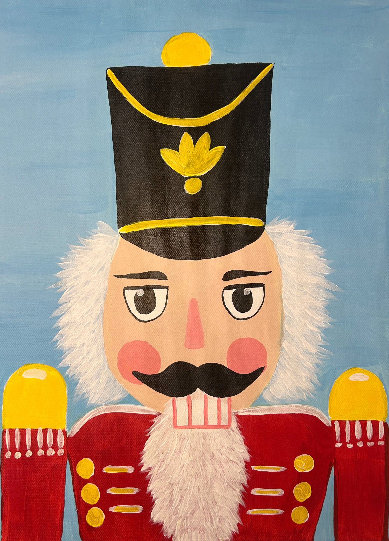 The Nutcracker painting in acrylic